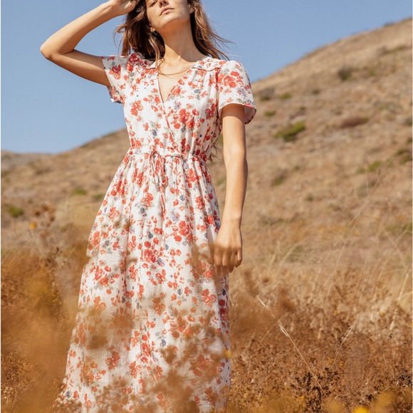 Christy Dawn, Dawn Dress, XS, vermillion bloom, discontinued. - Picture 5 of 6